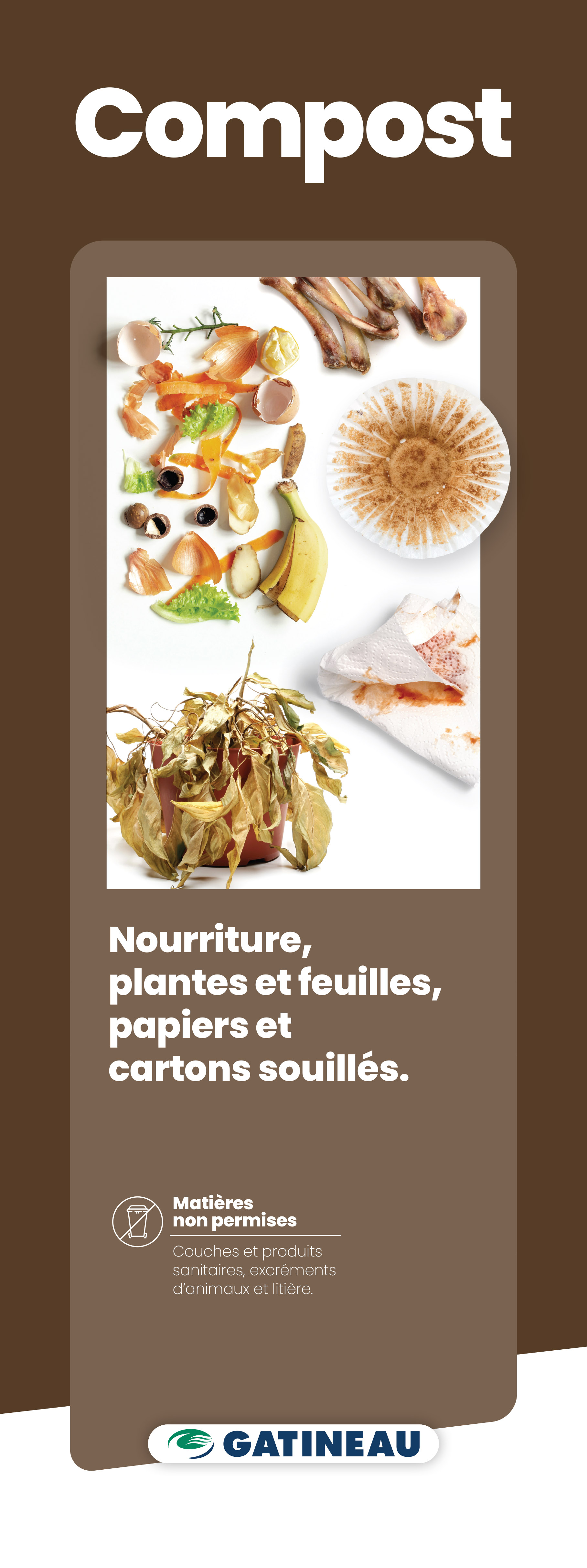 Panneau d'identification pour le bac de compost