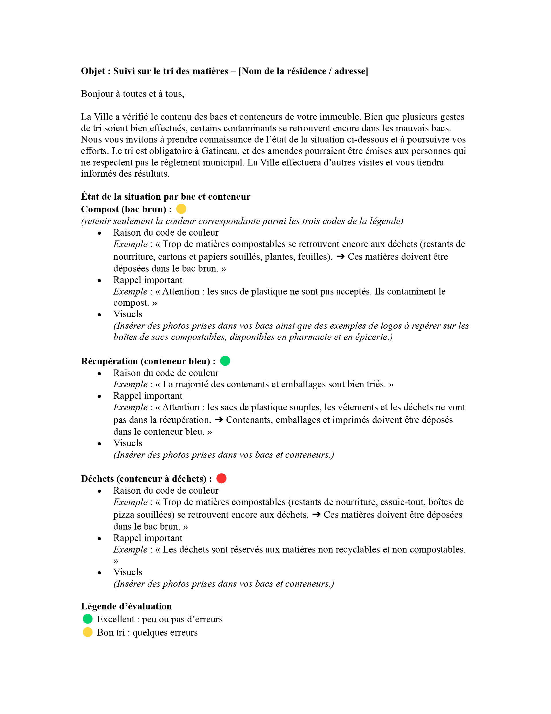 R�troaction sur les contaminants